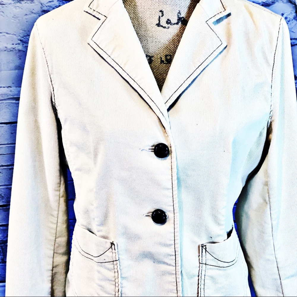 GAP Corduroy Stretch Fitted Blazer NWOT - Picture 2 of 16